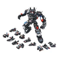 Blocos de Montar Cubic 25 em 1 Polícia Swat Robot 600pcs Multikids - BR1616
