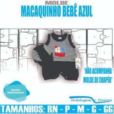 Molde Macaquinho Azul, Modelagem&Diversos, Rn-Gg, Correios