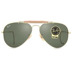 Óculos de Sol Ray Ban Outdoorsman RB3030 L0216-58, 58, Dourado