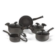 Jogo de Panelas Hercules Revestimento Ceramico Indução 5 Peças Antiade