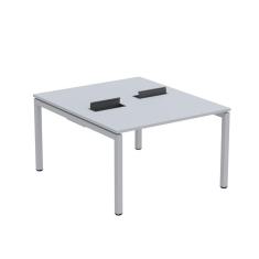 Mesa Plataforma Dupla com Pé de Aço para Coworking 110X140/2P PDC11/14/2P Cinza