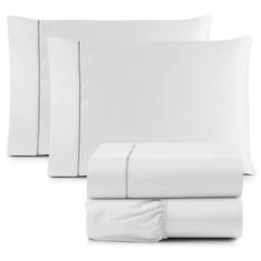 Jogo Lençol King 400 Fios 4 Peças algodao - Rafaloro, Branco