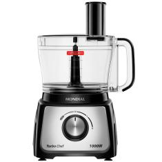 Multiprocessador de Alimentos Mondial Turbo Chef 9 em 1 MPN-01-BF 2 Velocidades + Pulsar 1000 W