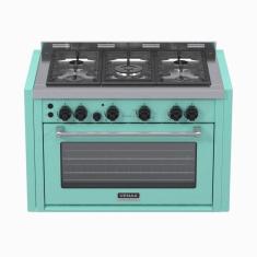 Fogao a gas de embutir temis 5 q verde gas glp - Venax, 220V