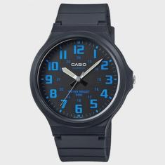 Relógio casio masculino preto MW-240-2BVDF