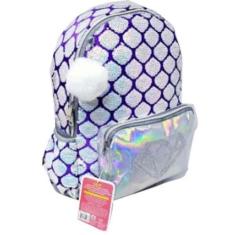Mochila Escolar Paete Escamas Sereia Cg2160 Clio - Clio Style