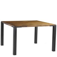 Mesa Sala de Jantar Quadrada 100cm Madeira Maciça Brown