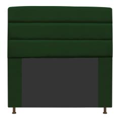 Cabeceira Estofada Turim 140cm Casal Suede Verde
