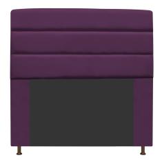 Cabeceira Estofada Turim 195cm King Size Suede Roxo
