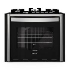 Fogão de Embutir 5 Bocas Fischer Gran Cheff Tripla Chama com Grill Mesa de Vidro