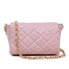 Bolsa Feminina Retangular de Colo Leve Couro Ecológico 8174-Feminino