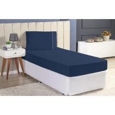 Jogo de Lençol Solteiro 2 Peças Cama Box com Elastico 400 Fios Toque M