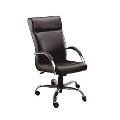 Cadeira Giratória Escritório Havana Presidente Preta Relax Base Cromad