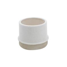 VASO DECORATIVO PORCELANA MARFIM 16x12cm