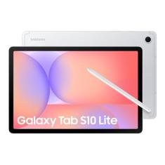 Samsung Galaxy Tab S10 Lite, 8 GB de RAM, 256 GB, expansão de 2 TB, bateria de longa duração, LCD de 10,9 polegadas, S Pen para anotações, Exynos 1380, círculo para pesquisar, ferramentas de IA, prata