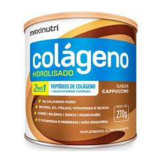 Colágeno Hidrolisado Em Pó Lata 250G Cappuccino Maxinutri