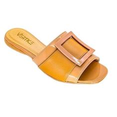 Sandália Rasteira Flat com Fivela Feminina Vértice