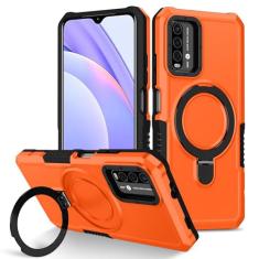 Compatível com Xiaomi Redmi A1/A2 Capa elegante e minimalista fina, suporte de anel de metal à prova de choque, capa protetora resistente para PC [proteção militar contra quedas] compatível com A1/A2(