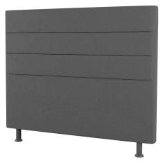 Cabeceira Cama Box Solteiro Malik 90cm Suede Preto - Abmaza