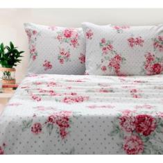 Jogo de Cama Lençol Casal 4 Peças Estampado - Estampas Sortidas - STUD