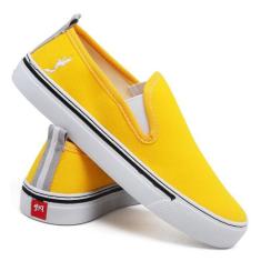 Tênis Feminino Casual Confortável Slip On Calce Fácil - Polo Blu, 38, 