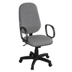 Cadeira Para Escritório Inclinável Presidente Taipei Cinza - Mais de C