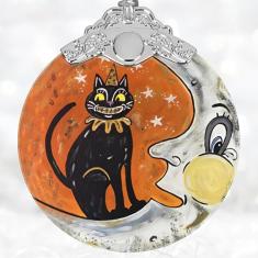 Enfeite de Natal 2024, decoração de Natal, enfeites de árvore de Natal de vitrais, liquidação de enfeites de Natal, enfeite de presente de 2024, presente de Natal para amigos, familiares e colegas de