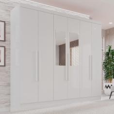 Guarda-roupa Casal com Espelho 6 Portas 2 Gavetas França