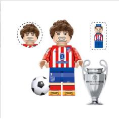 Boneco jogador futebol blocos de montar escolha - BLOCO DE MONTAR, GRI