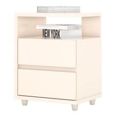 Mesa De Cabeceira Campeche Off White – Henn