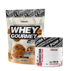 Kit Whey Protein Gourmet Refil 907g + Creatina Extreme Pump Elite Seri