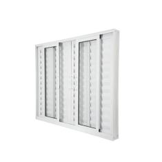 Janela Veneziana Abertura Central Premium 6 Folhas Vidro Liso 100x200c