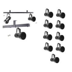 Kit 9 Spot Trilho Perfilado Eletro calha Par20 Bulbo OL7