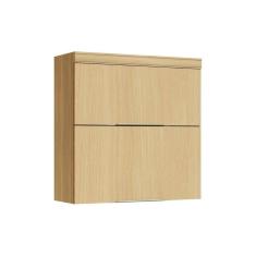 Armário Aéreo Cozinha Modulado Marquesa c/ 2 Portas Basculante 80 cm Nature - Nesher