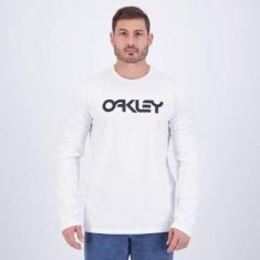 Camiseta Manga Longa Oakley Mark II Branca-Masculino