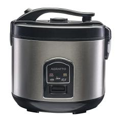 PANELA ELETRICA ARROZ INOX E VISOR VIDRO PAI10X 127V AGRATTO, Agratto, 5957, Inox