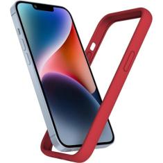 K TOMOTO Capa amortecedora compatível com iPhone 13/13 Pro (6,1 polegadas), capa amortecedora de silicone líquido [absorção de choque] [proteção de borda elevada] [proteção contra quedas] [toque