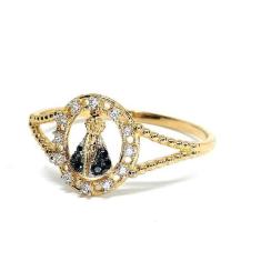Anel de ouro 18k Nossa Senhora - Elegancy Joias, 28