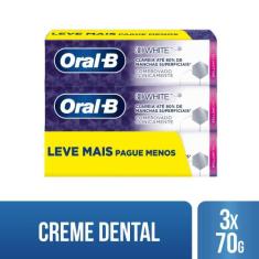 Creme Dental Oral-B 3D White - 70g Leve 3 Pague 2