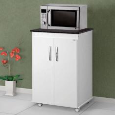 Balcão Multiuso 02 Portas Vitória Branco - Ajl Móveis