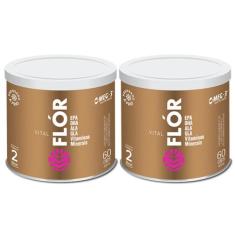 2x Vital Flor Vitaminas e Minerais 60 Cápsulas - Vital Âtman, Sem Sabo