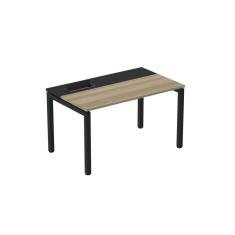 Mesa Plataforma Para Coworking 160x792 Psc160 Noce Naturalle-preto