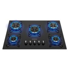 Cooktop 5 Bocas Mondial Automático CTG-02 Preto