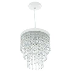Lustre Pendente De Cristal Acrílico Manucrillic Branco - MARRYLUZ