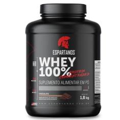 Whey Protein Concentrado 100% Pure 1800g WPC 80 - Espartanos,  Chocola