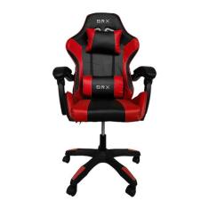 Cadeira Gamer Ergonômica Conforto Brx Impact, Vermelho