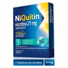 NiQuitin 21mg Adesivos para Parar de Fumar 7 unidades Perrigo 7 Adesivos Transdérmicos