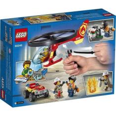 Lego City Combate Ao Fogo Com Helicóptero 93 Peças 60248
