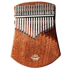 Piano de polegar Kalimba instrumento musical de 17 teclas, teclado de percussão de dedo, tecla C, piano de polegar, instrumento de marimbas, piano de dedo para amantes de música, (18 cm x 14 cm)