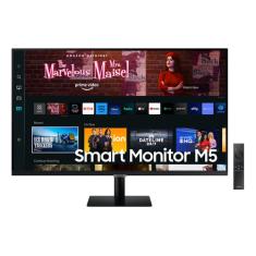 Samsung Smart Monitor M5 27  Fhd, Tela Plana, 60hz, 4ms LS27CM500ELXZD